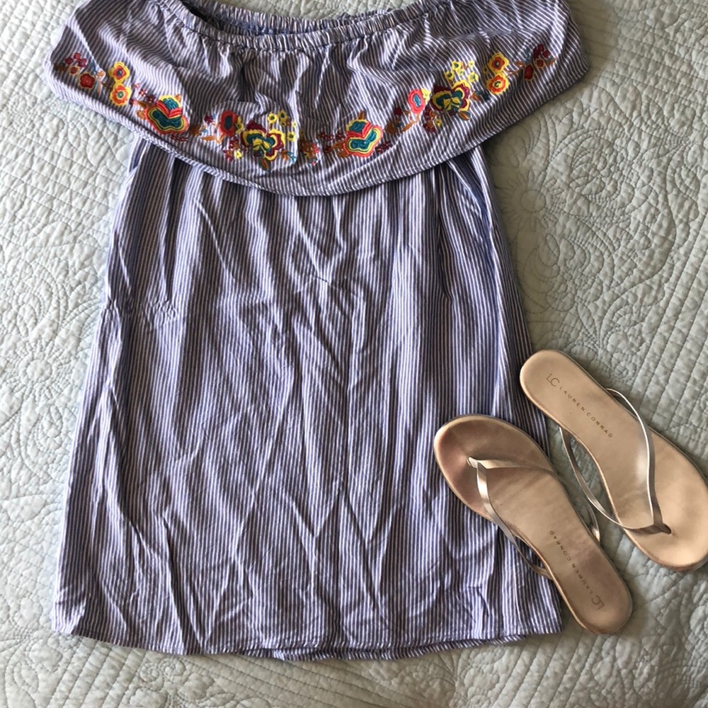 🌻🌹 Summer seersucker Sleeveless Dress 🌹🌻
